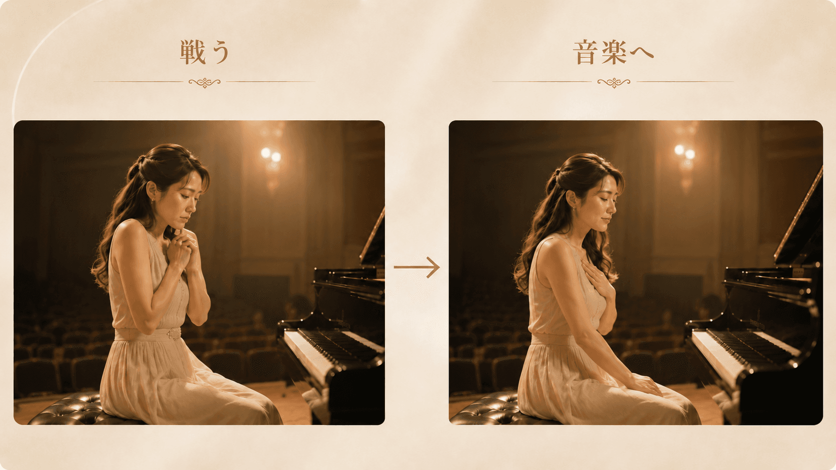 知識を身体感覚へ落とし込み、演奏の変化につなげるイメージ